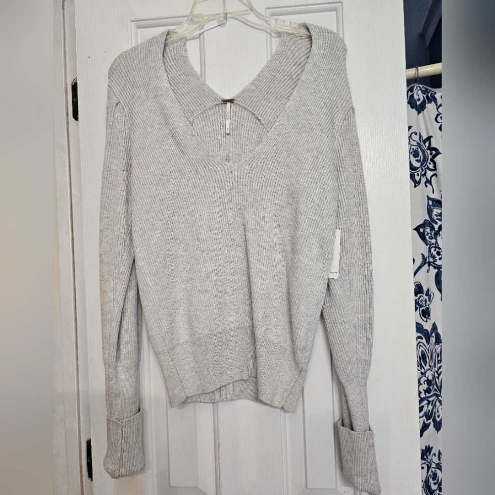 Free people long sleeve thick cozy sweater
